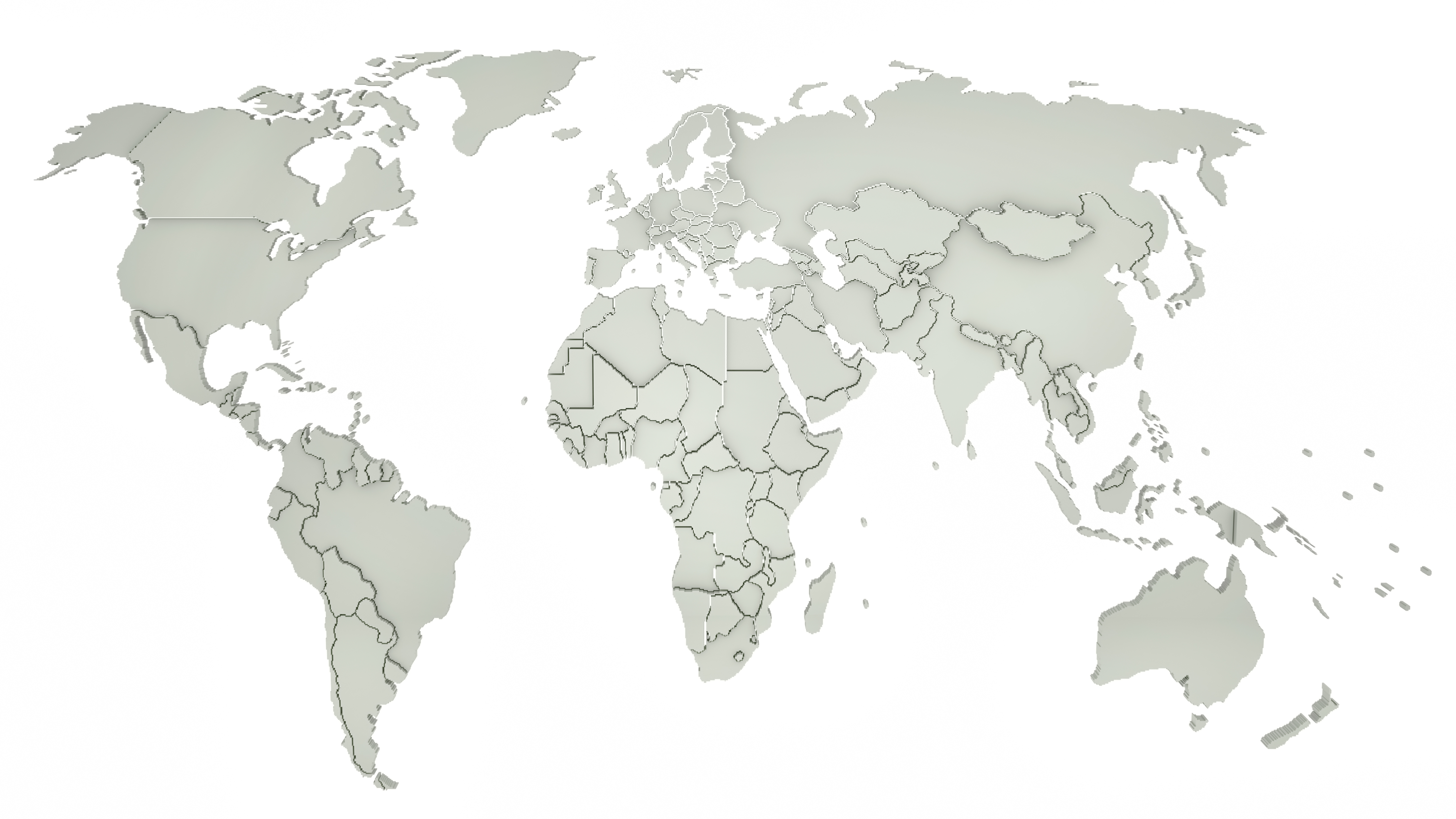 World map and routes